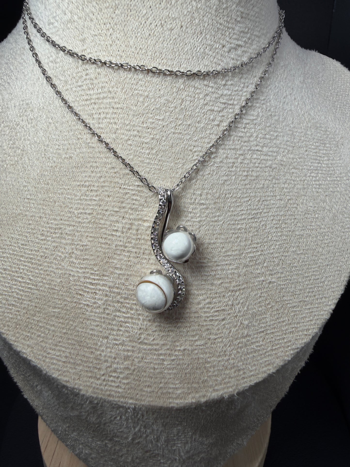 Pendentif Perle de verre éternelle