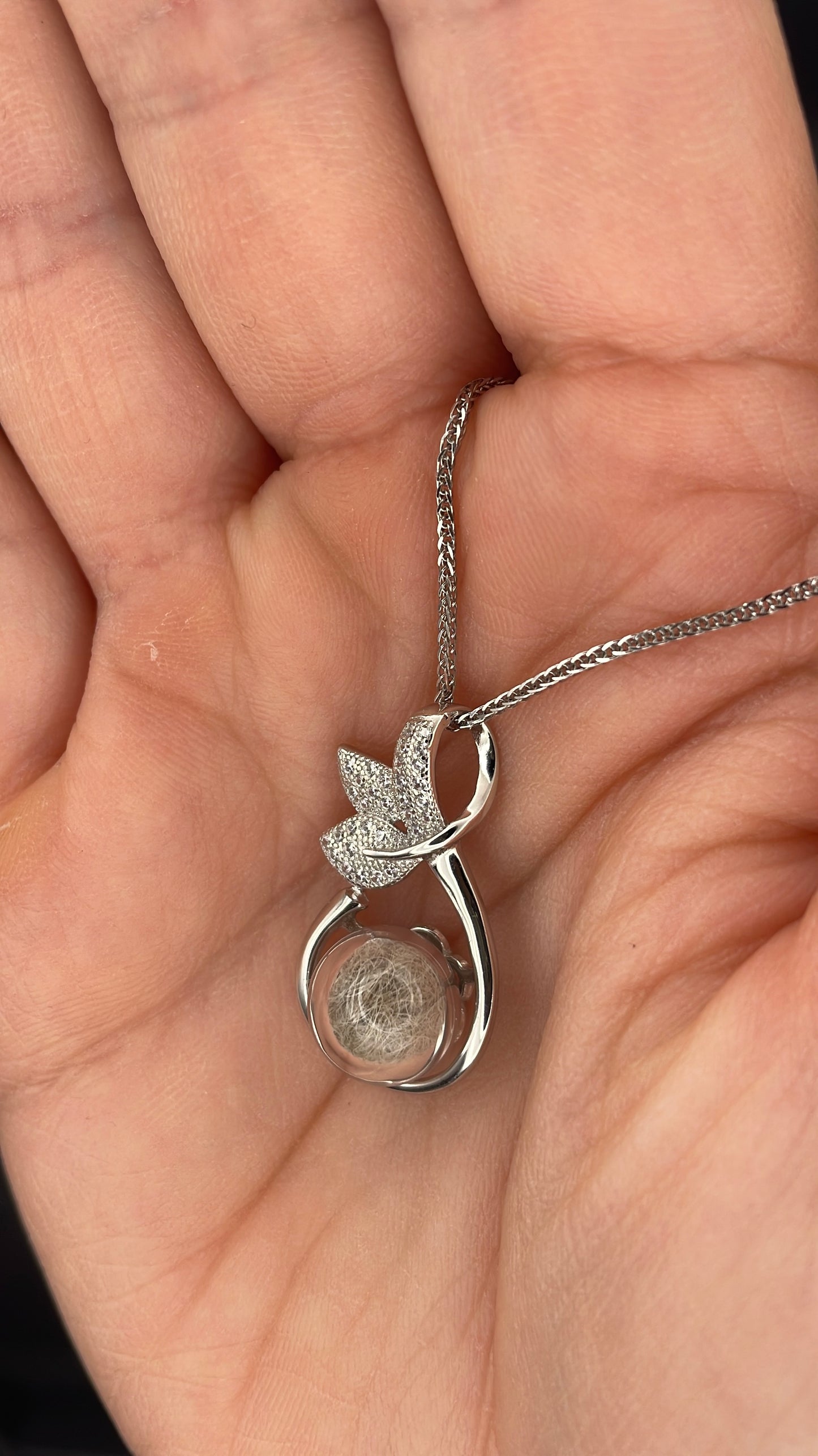 Pendentif Perle de verre éternelle