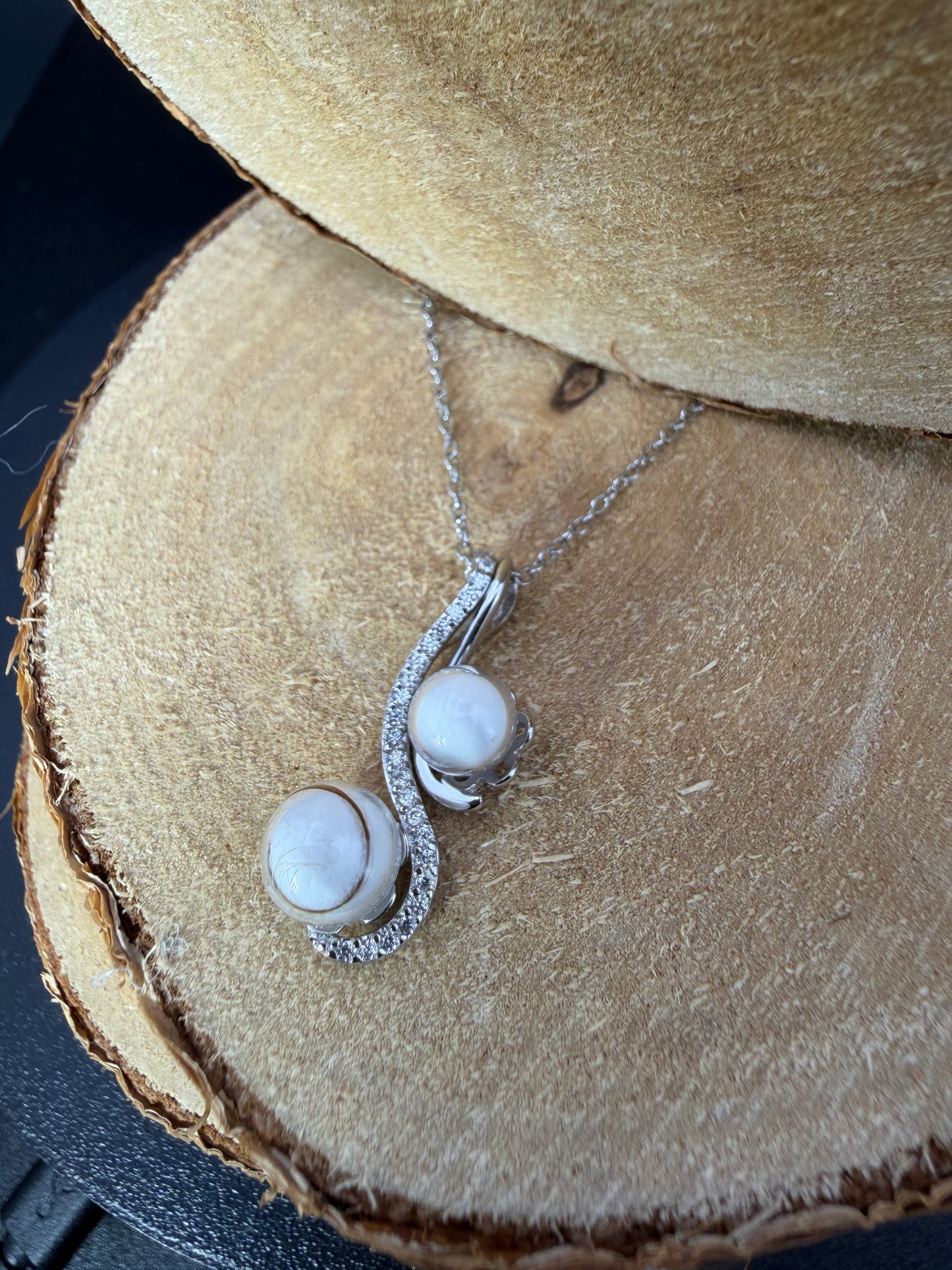 Pendentif Perle de verre éternelle