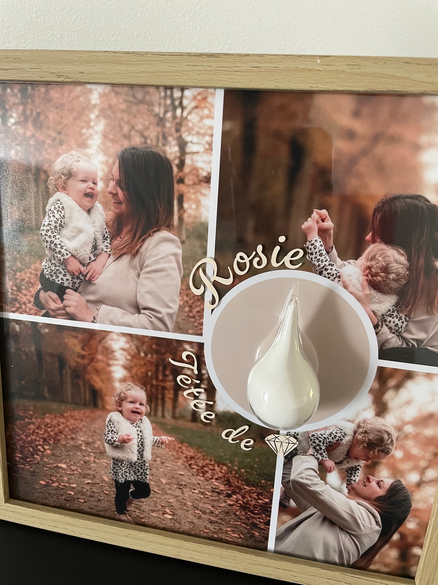 Cadre souvenir allaitement en décoration intérieure avec photo personnalisée