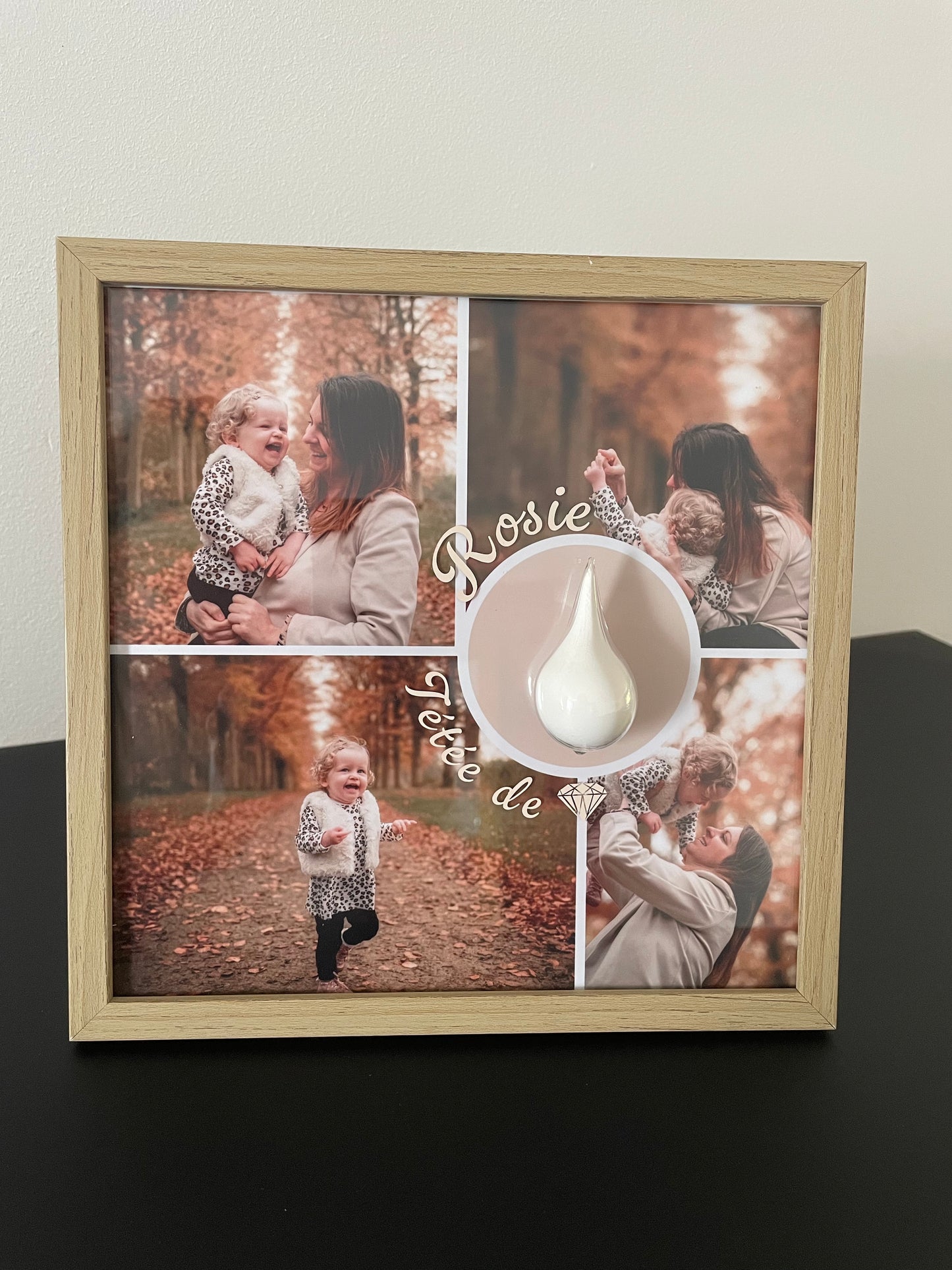Cadre souvenir allaitement en décoration intérieure avec photo personnalisée